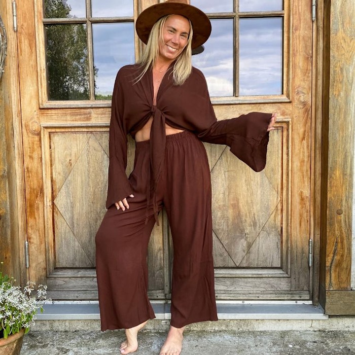 Topp Tie top Brown - Mad Peach
