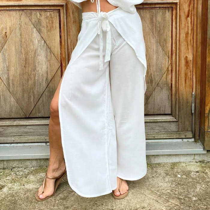 Byxor Open Pants Seashell - Mad Peach