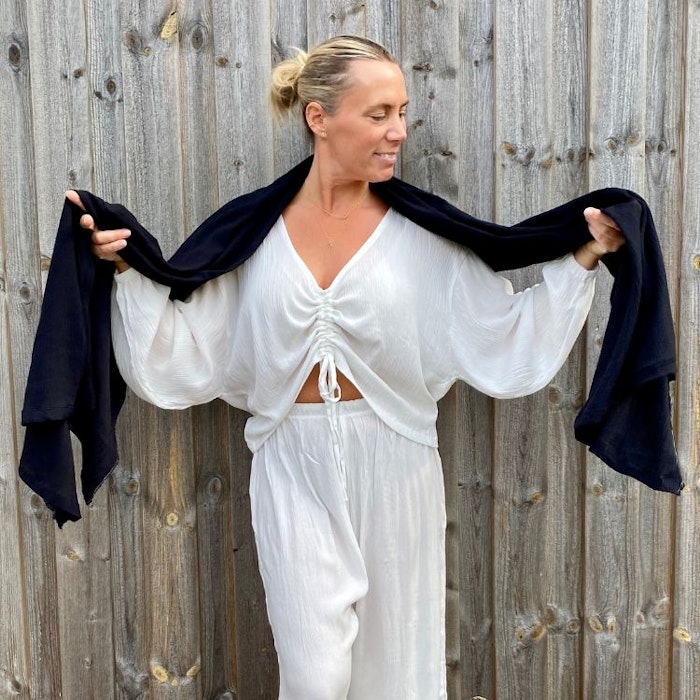Sarong/scarf Black - Mad Peach