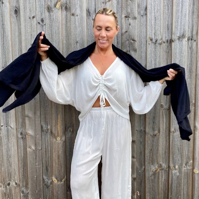 Sarong/scarf Black - Mad Peach