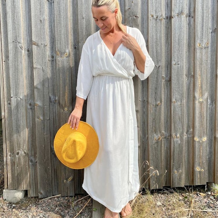 Klänning Wrap dress Seashell - Mad Peach