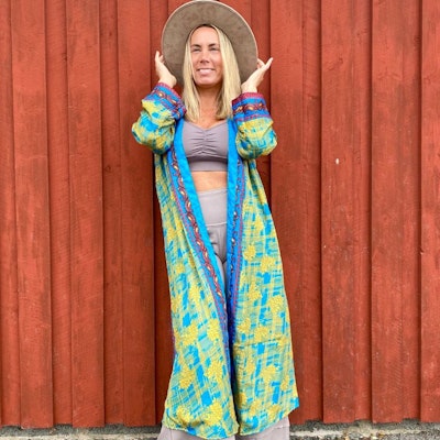 Kimono VÄNDBAR återvunnet silke Nr 205