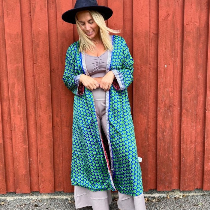 Kimono VÄNDBAR återvunnet silke Nr 201