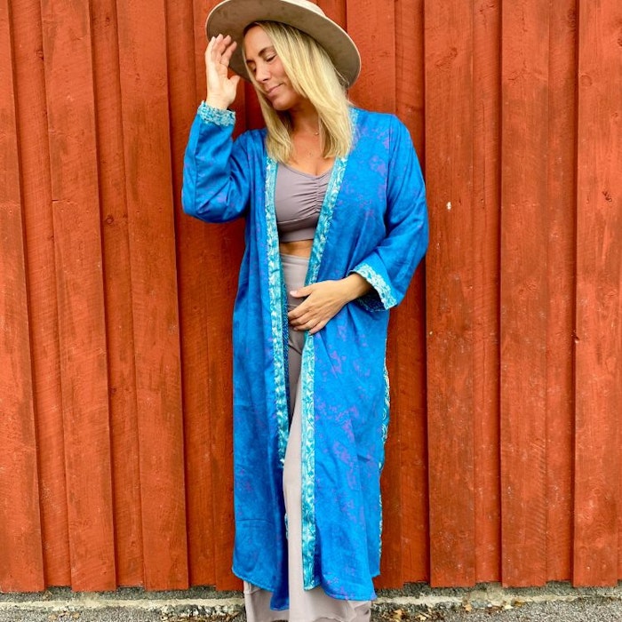 Kimono VÄNDBAR återvunnet silke Nr 212