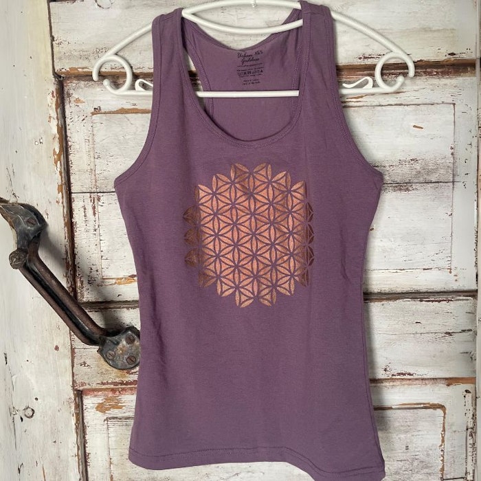 2:A SORTERING Yogatopp/linne stl.XS/S Mandala Lavendel - Urban Goddess