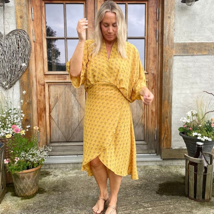 Klänning Sita återvunnen sari Nr 95