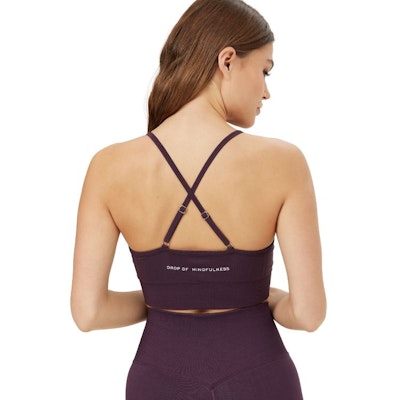 Sport-BH Yoga Seamless Maya Midnight Plum - DOM