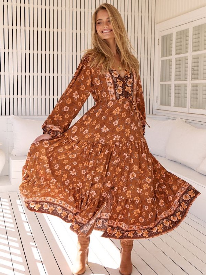 Klänning Aubrey print Teresa Maxi dress - Jaase