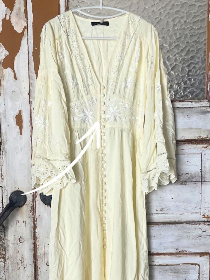 2:A SORTERING Klänning stl S/M Pure bliss gown Cream - Zaimara