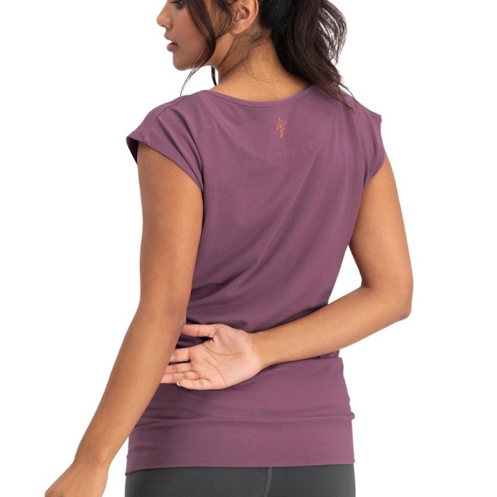 Yogatopp Asana Tee Mauve - Urban Goddess