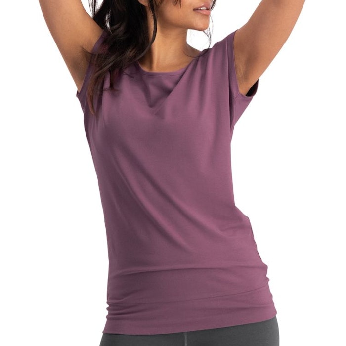 Yogatopp Asana Tee Mauve - Urban Goddess