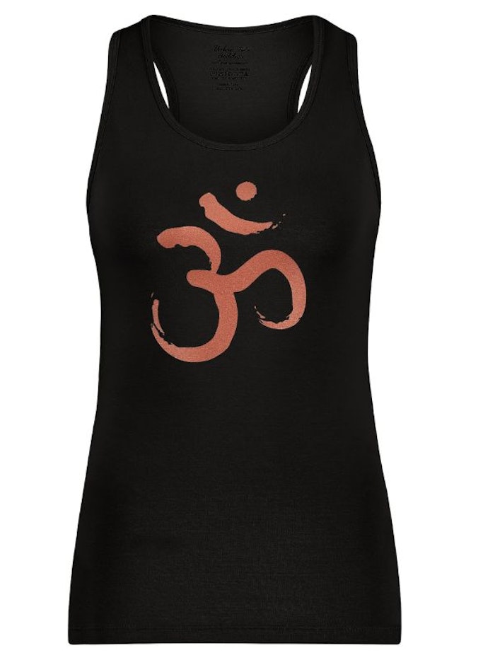 Yogalinne Om Core Tank Onyx Black - Urban Goddess