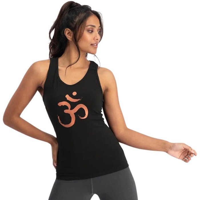 Yogalinne Om Core Tank Onyx Black - Urban Goddess