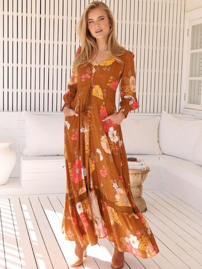 Klänning Natalia print Sabrina Maxi dress - Jaase