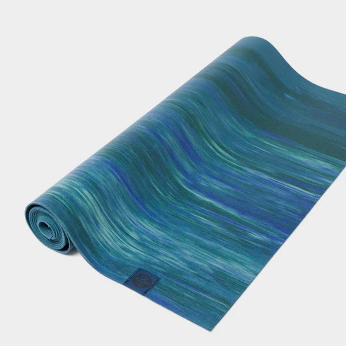 Yogamatta eKO SuperLite Travelmat 1,5 mm Blue Toad Marble - Manduka