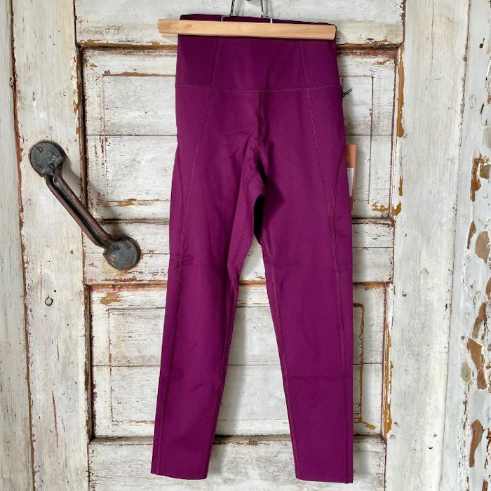 2:SORTERING Yoga leggings stl. XS High rise 7/8 Plum - Girlfriend Collective