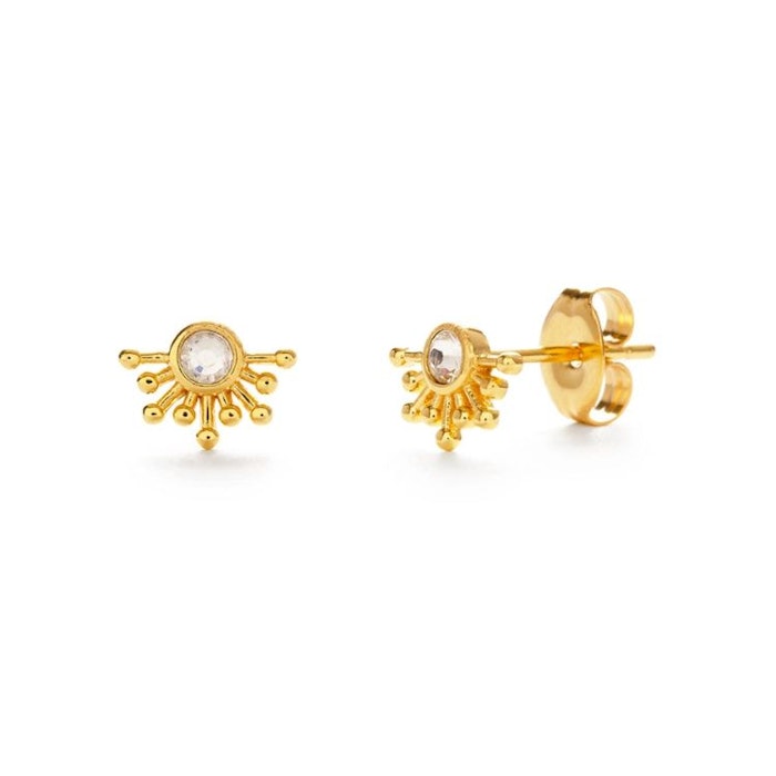 Örhänge "Rays of light" studs crystal - Amano Studio