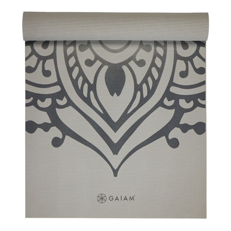 Yogamatta 5mm Sustained Sundial Layer Grey - Gaiam