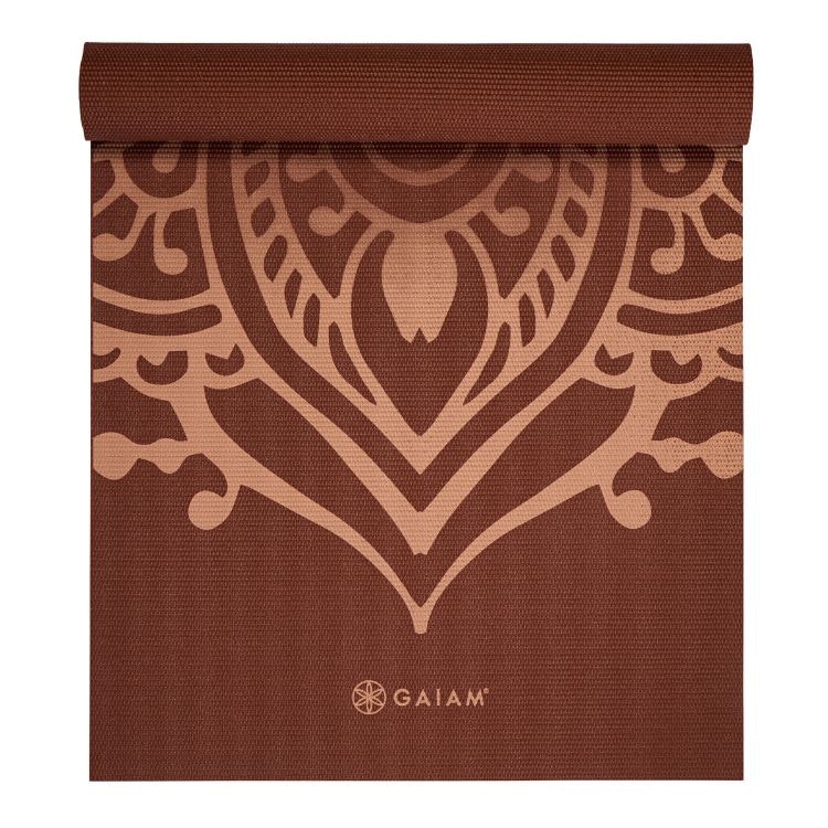 Yogamatta 5mm Intense Sundial Layers Rust - Gaiam