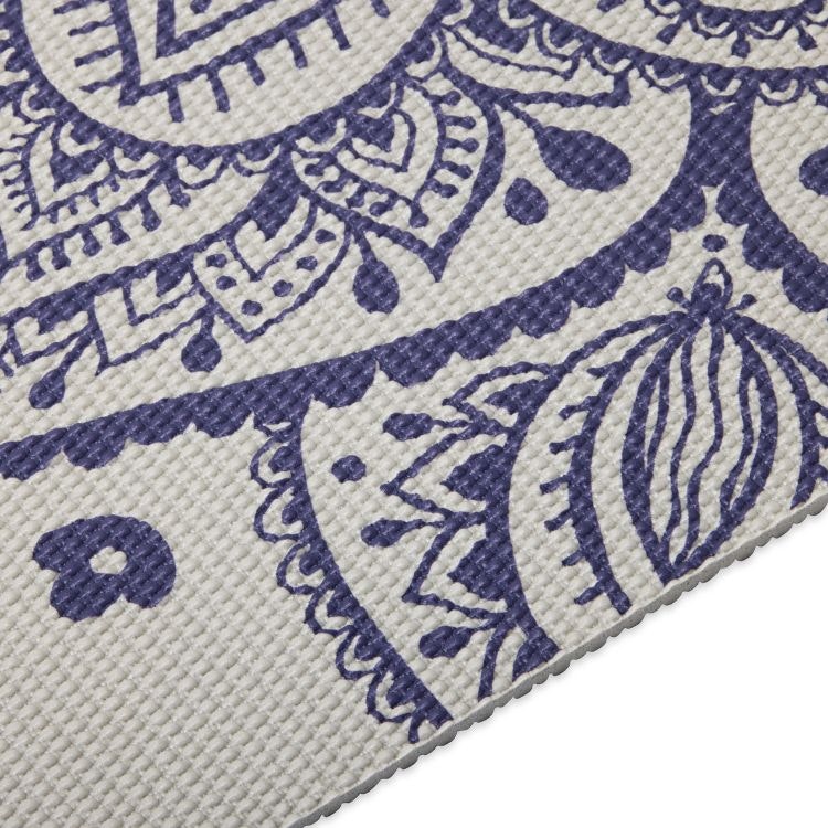 Yogamatta 5mm Sustained Sundial Flower Grey - Gaiam