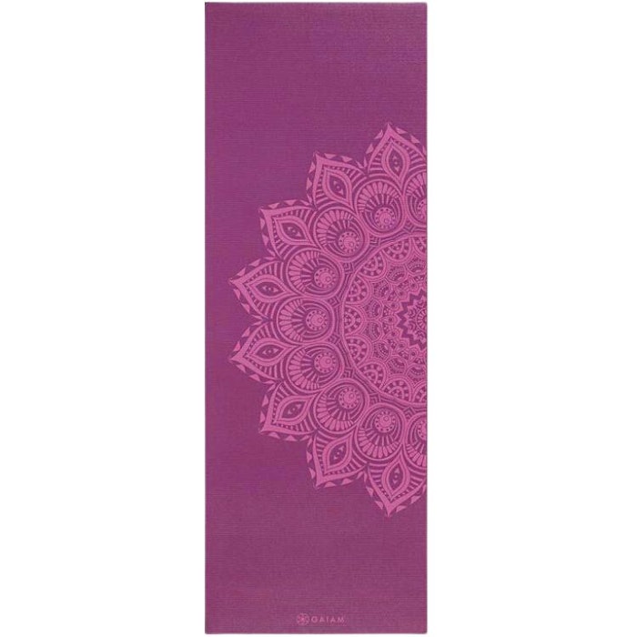 Yogamatta 6mm Purple Mandala - Gaiam