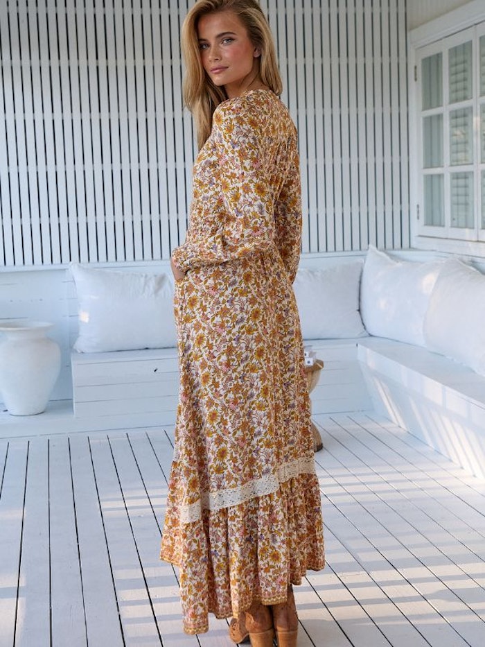 Klänning Solara print Sabrina Maxi dress - Jaase