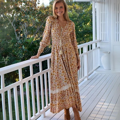 Klänning Solara print Sabrina Maxi dress - Jaase