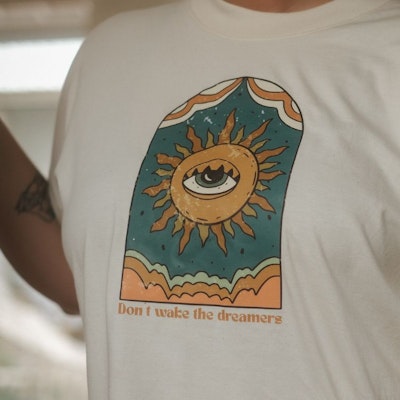 T-shirt Oversize Don't Wake The Dreamers Natural Raw - Soul Factory