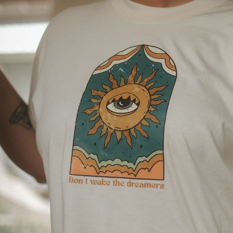 T-shirt Oversize Don't Wake The Dreamers Natural Raw - Soul Factory
