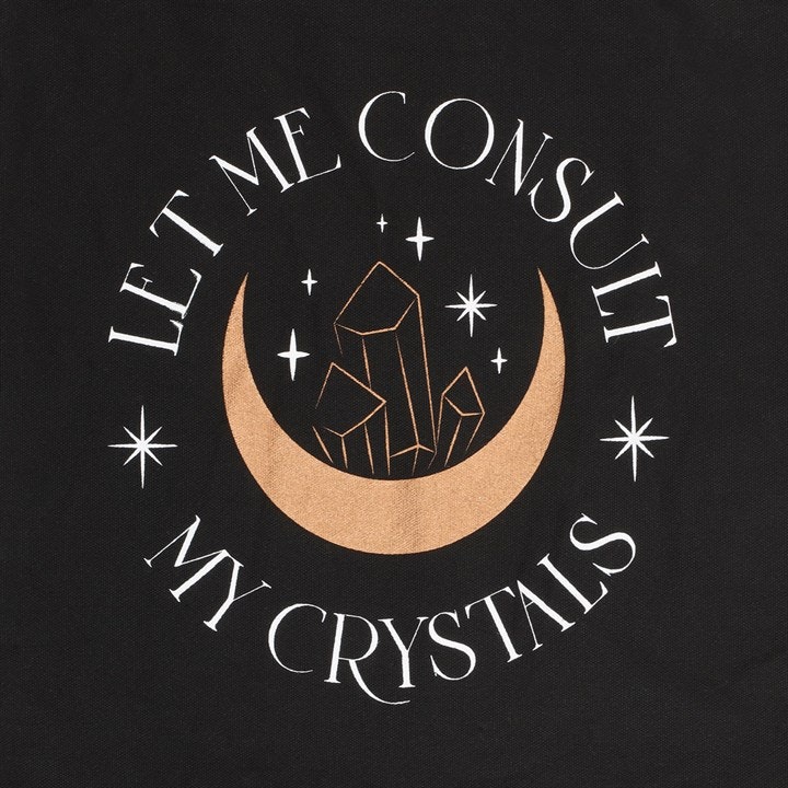 Tygkasse "Let me consult my crystals"