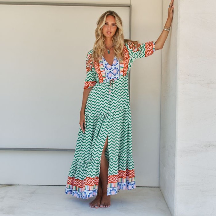 Klänning Ziggy Za print Tessa Maxi dress - Jaase