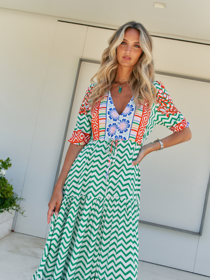 Klänning Ziggy Za print Tessa Maxi dress - Jaase