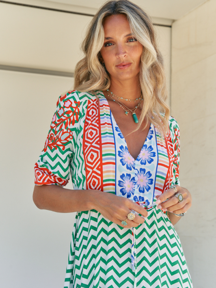 Klänning Ziggy Za print Tessa Maxi dress - Jaase