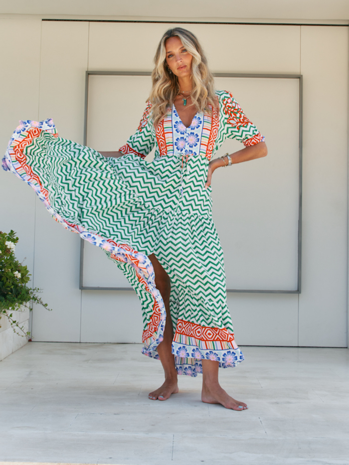 Klänning Ziggy Za print Tessa Maxi dress - Jaase
