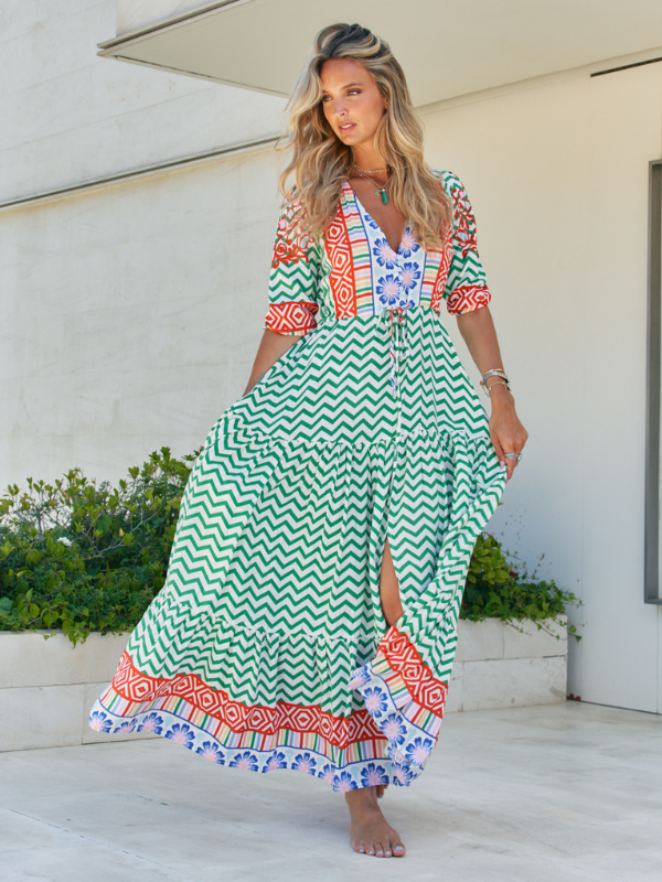 Klänning Ziggy Za print Tessa Maxi dress - Jaase