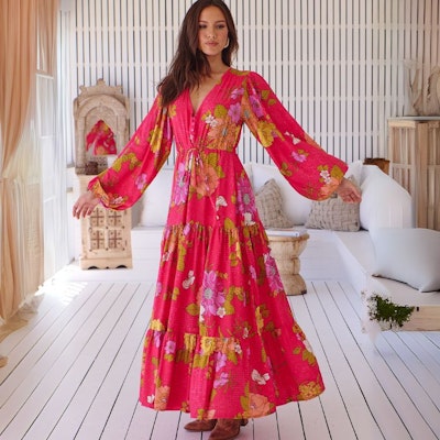 Klänning Timeless print Teresa Maxi dress - Jaase