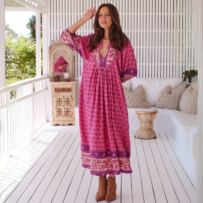 Klänning Jolene Print Boheme Midi - Jaase