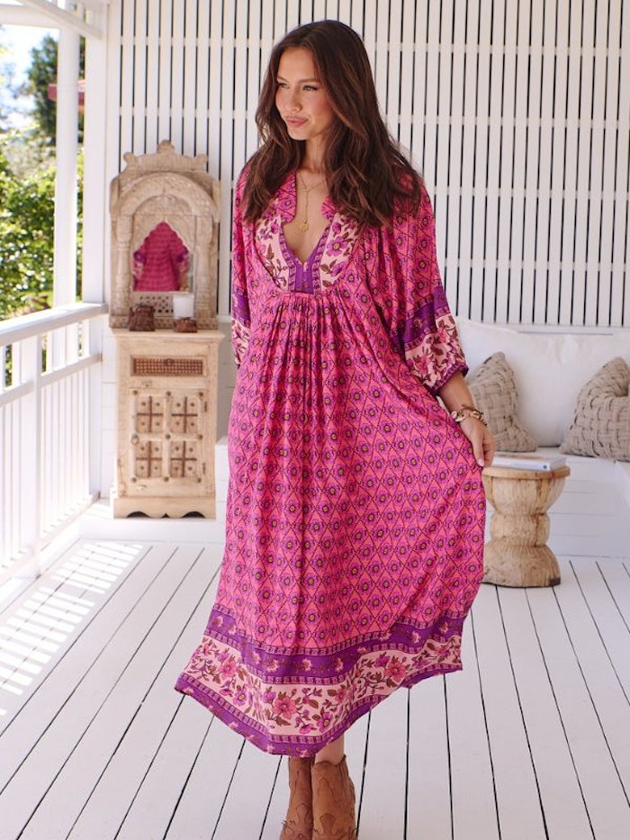 Klänning Jolene Print Boheme Midi - Jaase