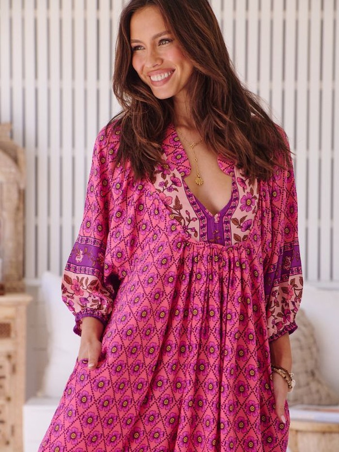 Klänning Jolene Print Boheme Midi - Jaase