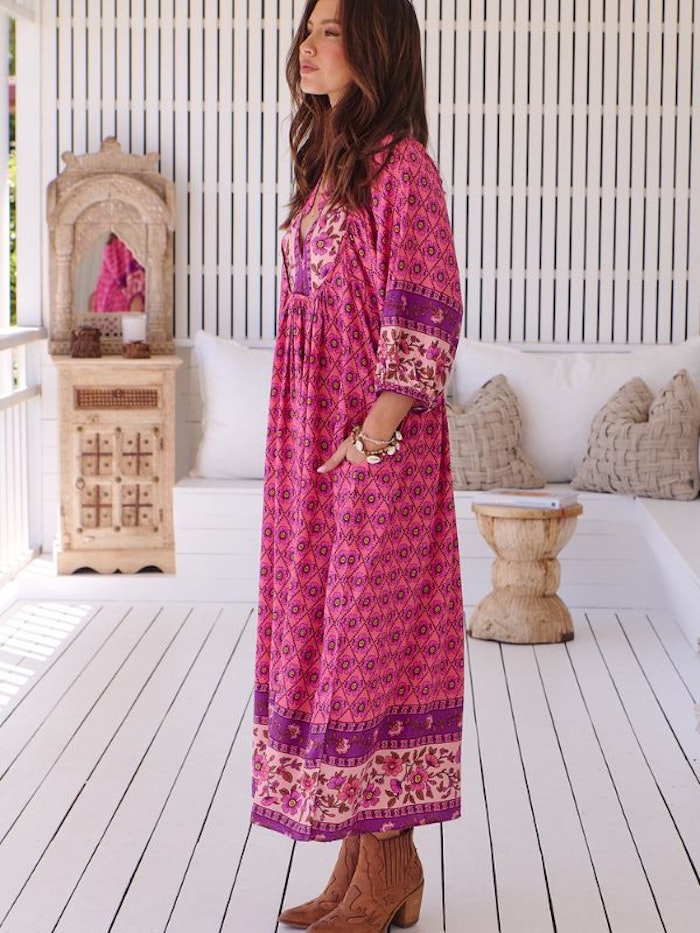 Klänning Jolene Print Boheme Midi - Jaase