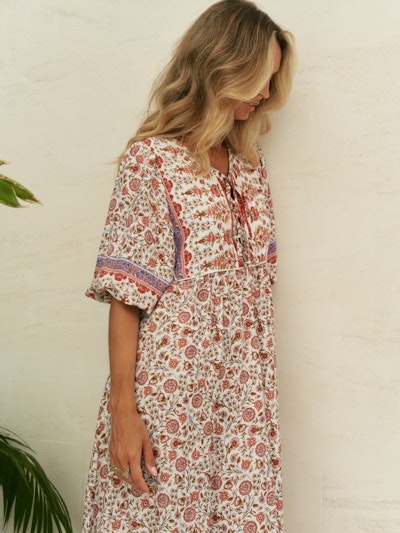 Klänning Love Letters print Penny midi dress- Jaase