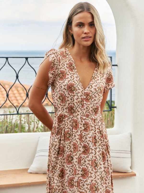 Klänning Wild Gypsy print Carmen Maxi dress - Jaase