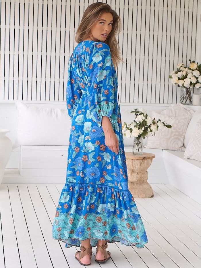 Klänning Love in Mist print Catalonia Maxi dress - Jaase
