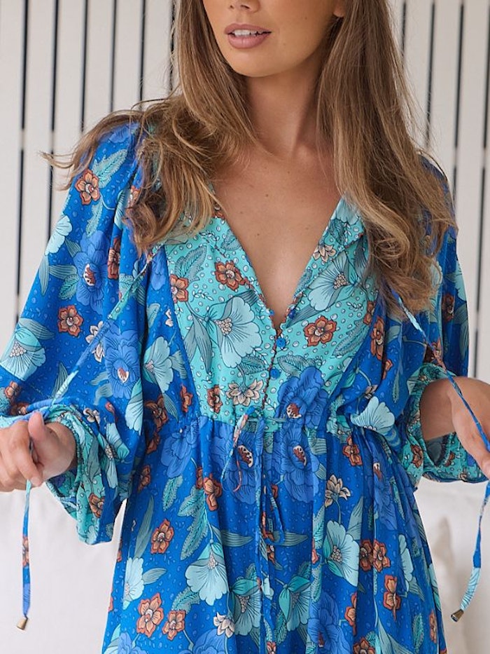 Klänning Love in Mist print Catalonia Maxi dress - Jaase