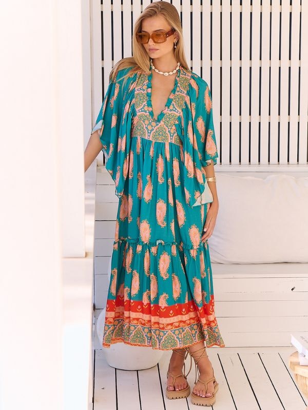 Klänning Paisley Dreams Milos Maxi dress - Jaase