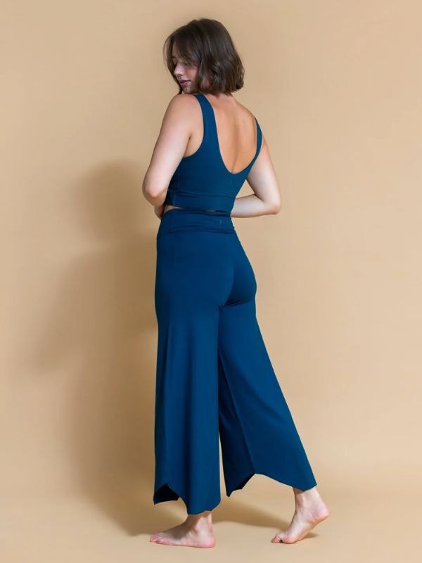 Byxor Maya Flare Pants Ocean- Shambhala Barcelona