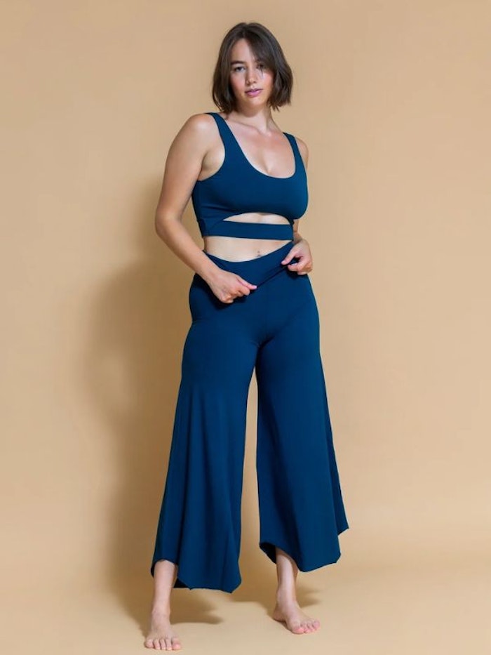 Byxor Maya Flare Pants Ocean- Shambhala Barcelona