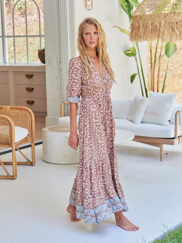 Klänning Ottilie Print Paolo Maxi dress - Jaase
