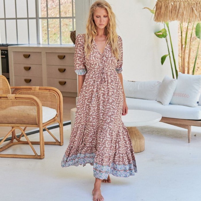 Klänning Ottilie Print Paolo Maxi dress - Jaase