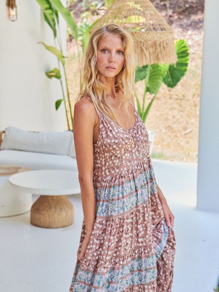 Klänning Ottilie Print Beha Maxi dress - Jaase